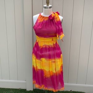 Silk ombré dress